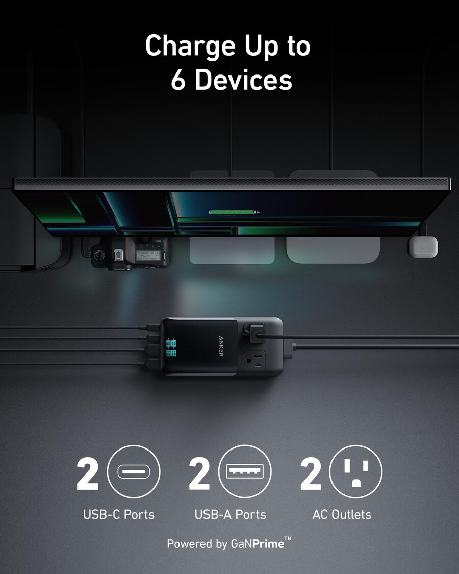 anker prime 6-u-1 stanica za punjenje 140 w