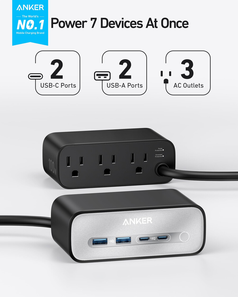 anker stanica za punjenje 7-u-1 100 w