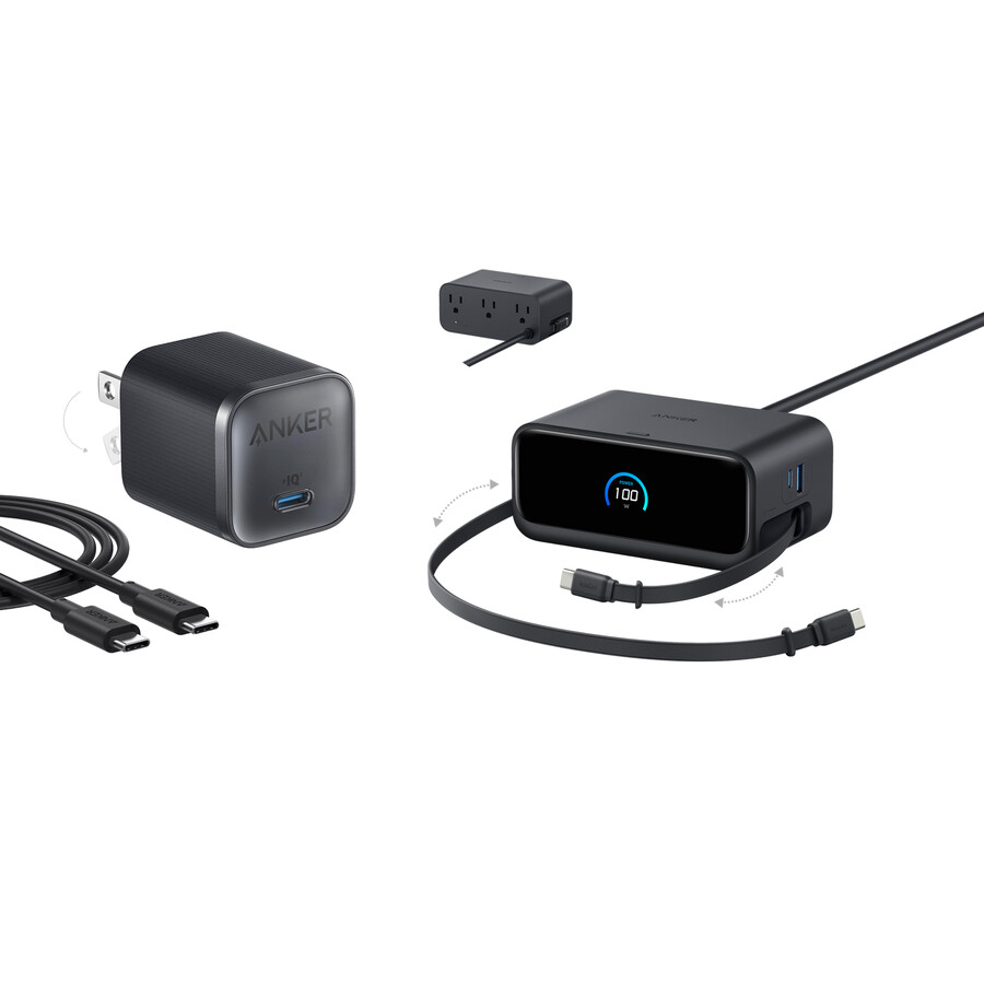anker nano stanica za punjenje 7-u-1 100 w i anker nano punjač 45 w s kabelom
