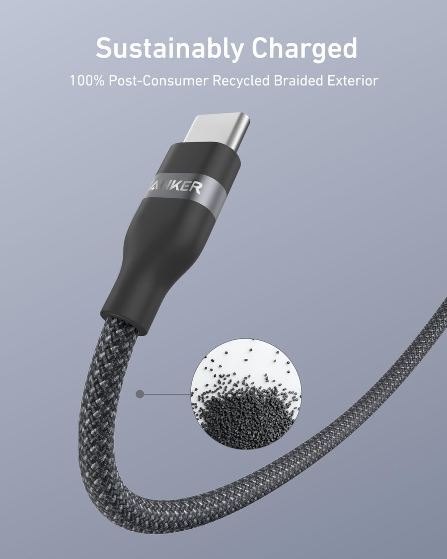 anker usb-a na usb-c kabel 90 cm18 m pleten od recikliranog materijala