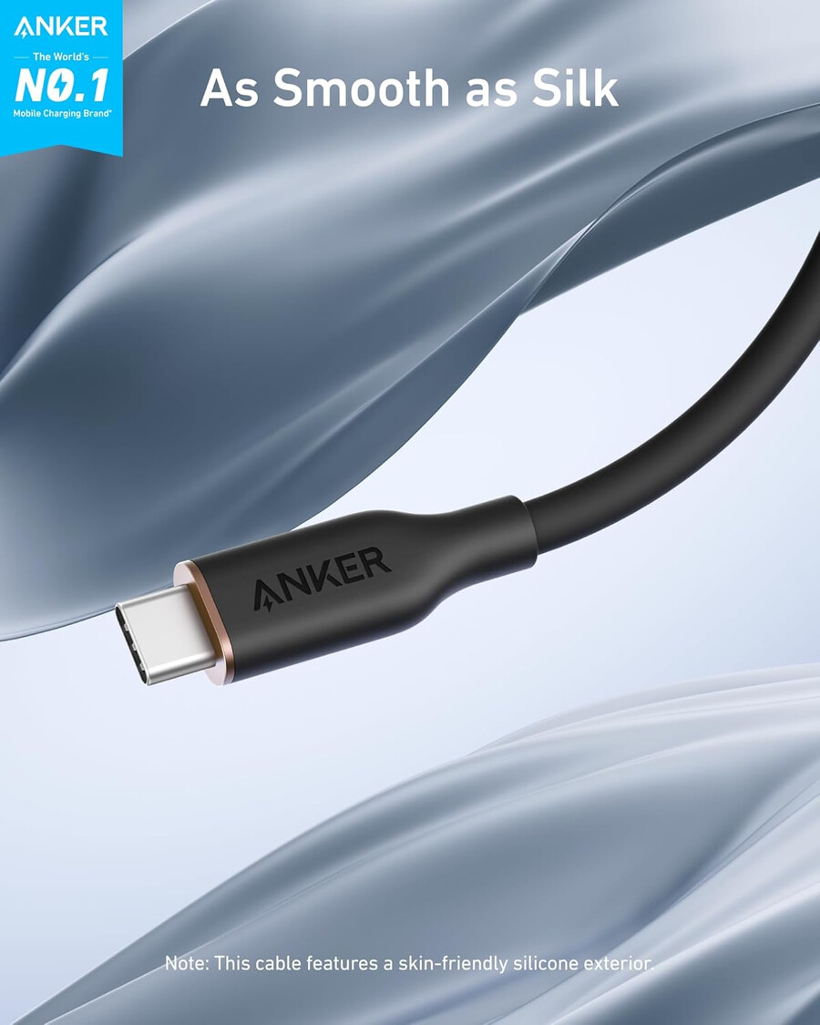 anker 643 usb-c na usb-c kabel flow silikonski