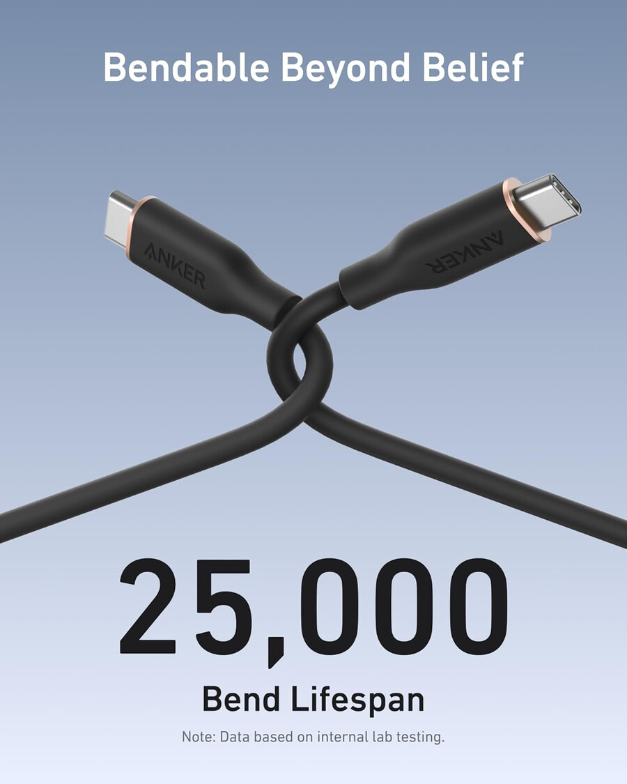 anker 643 usb-c na usb-c kabel flow silikonski