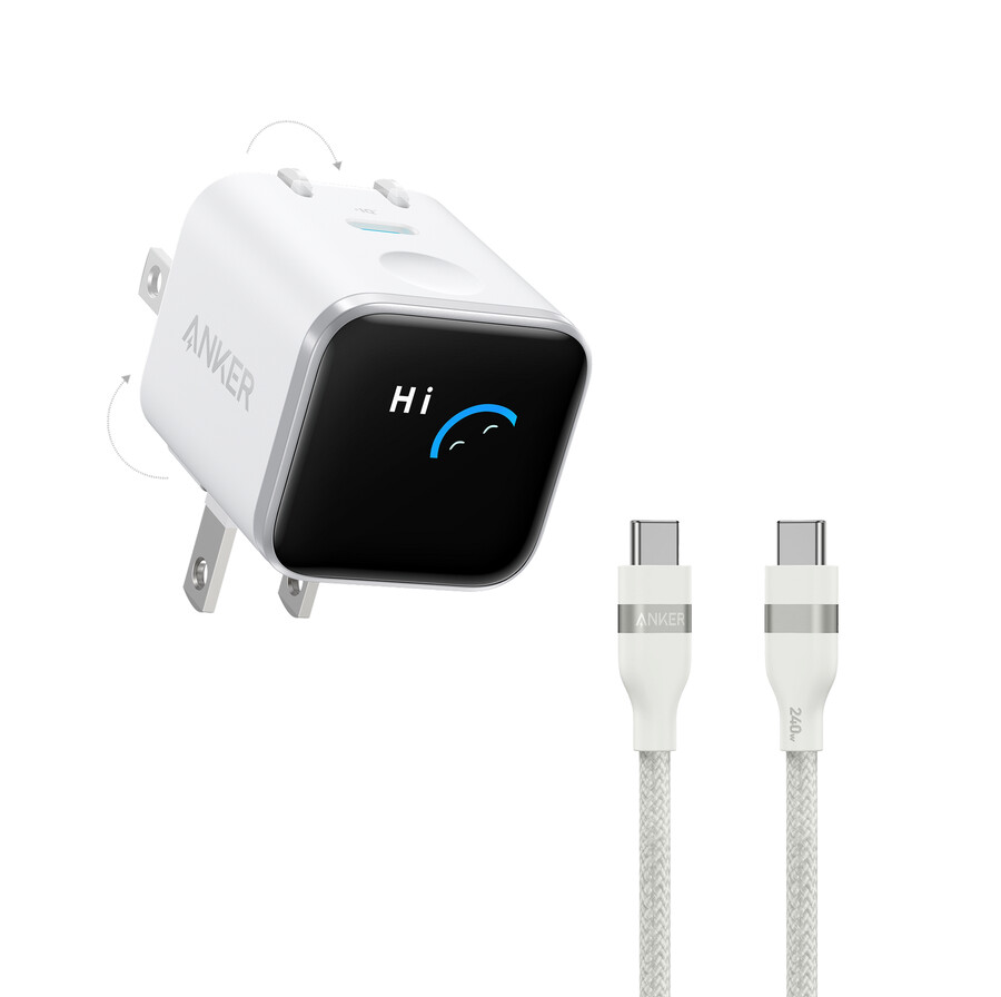 anker brzi punjač za iphone 45w usb-c punjač sa sklopivim utikačem