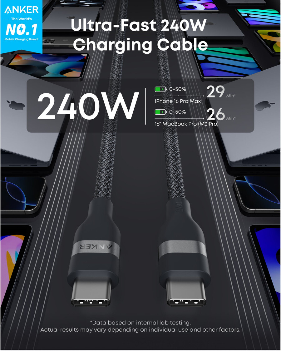 anker brzi punjač za iphone 45w usb-c punjač sa sklopivim utikačem
