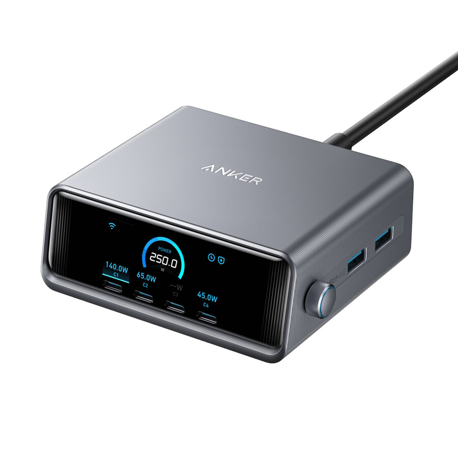 anker prime punjač 250 w 6 priključaka ganpime