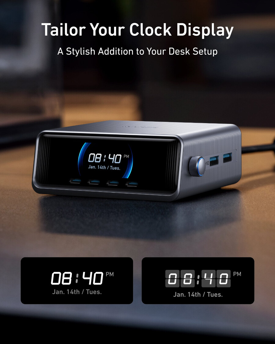 anker prime punjač 250 w 6 priključaka ganpime