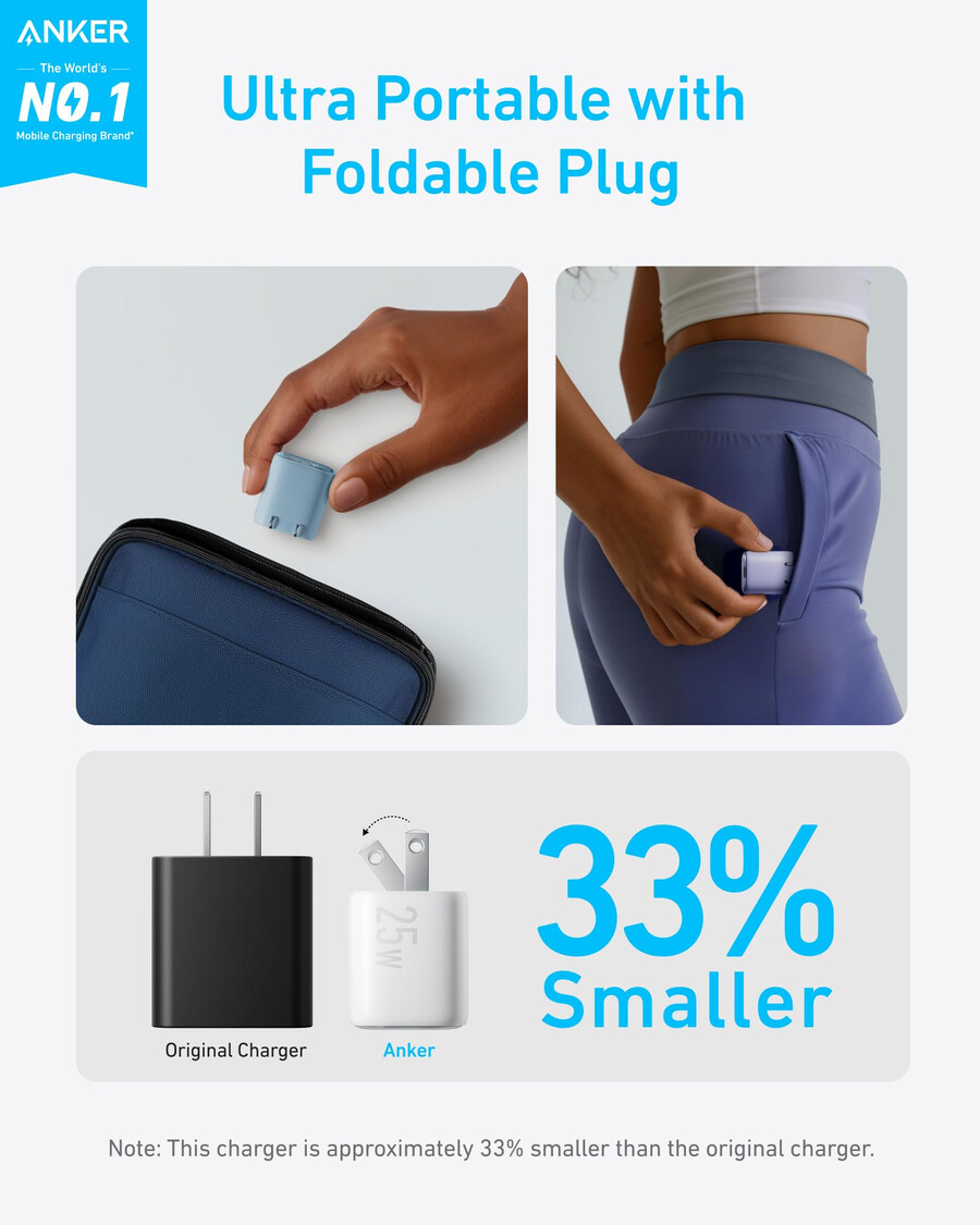 anker punjač 25 w kompaktni
