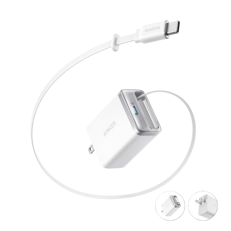 anker nano punjač 35 w ugrađeni uvlačivi usb-c kabel