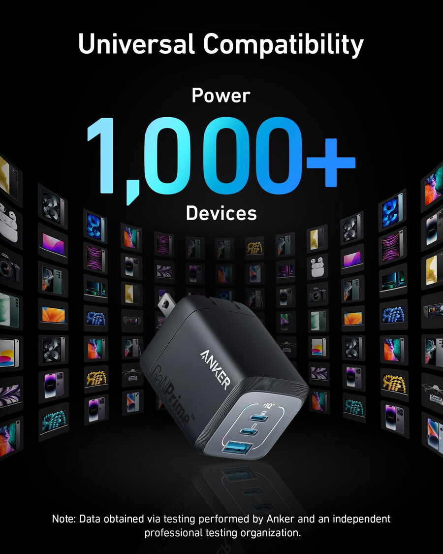 anker prime 67w gan zidni punjač 3 priključka 2 komada