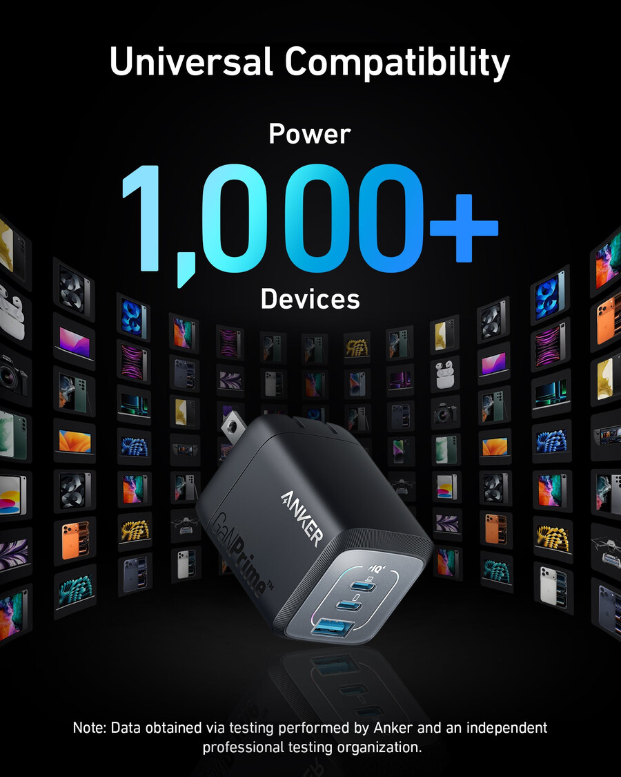 anker prime 67w gan zidni punjač 3 priključka