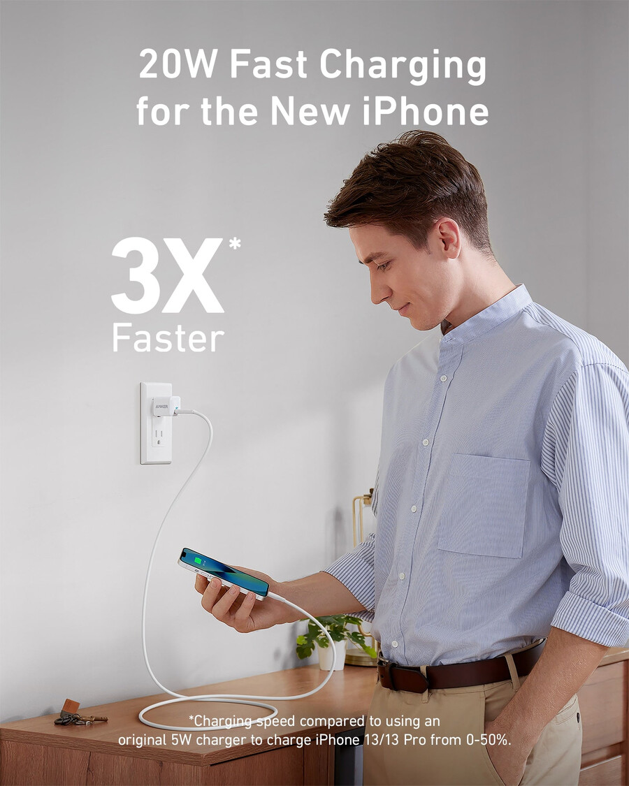 anker 511 punjač nano s usb-c na lightning kabelom