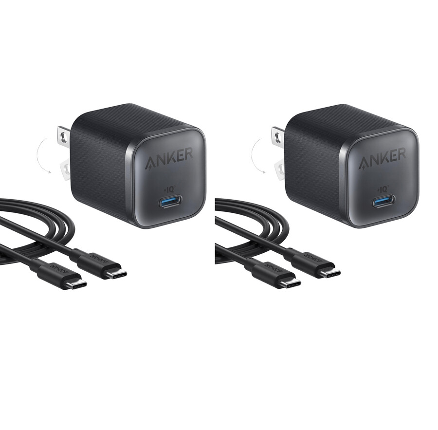 anker nano punjač 45w s usb-c na usb-c kabelom 2 komada