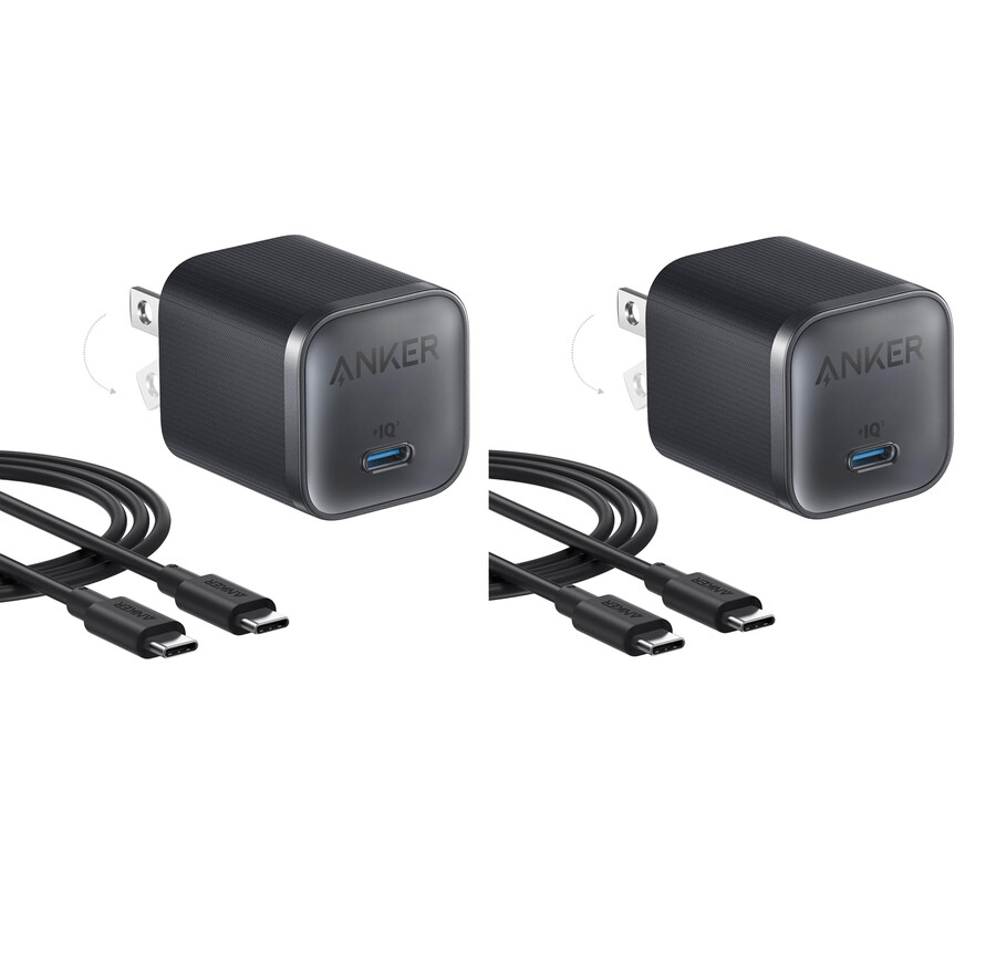 anker nano punjač 45w s usb-c na usb-c kabelom 2 komada