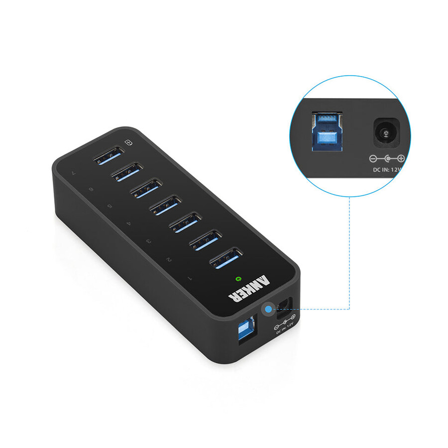anker 7-portni usb 3.0 hub
