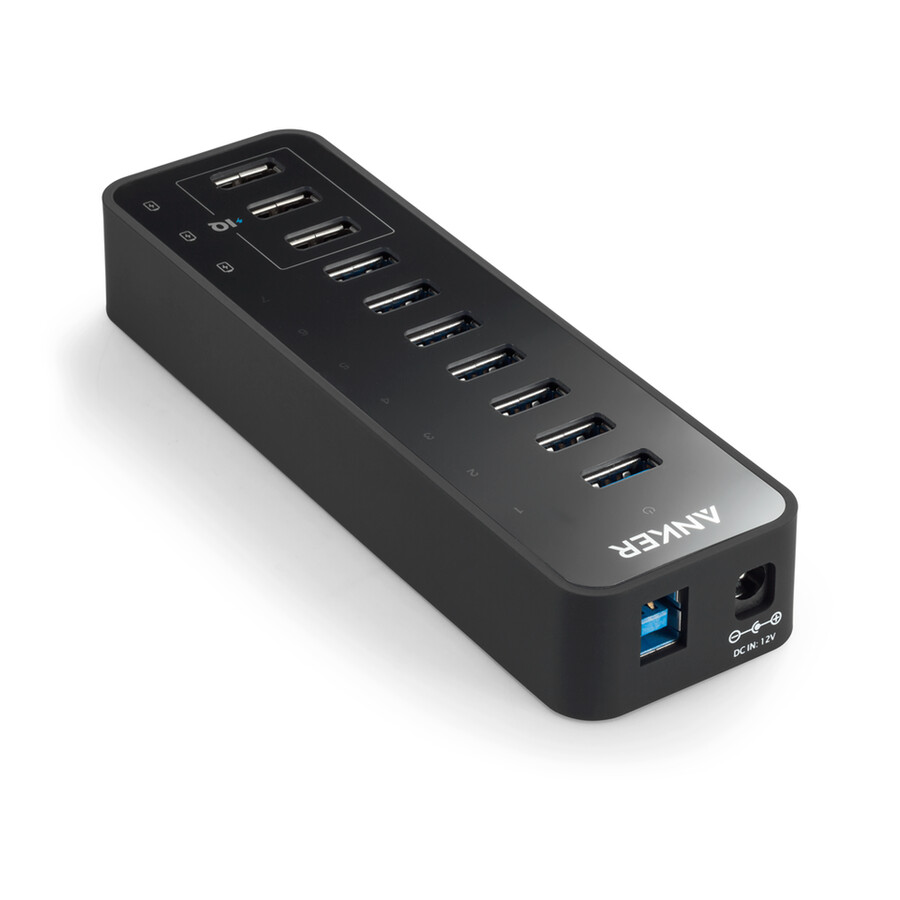 anker 60w 10-portni usb 3.0 podatkovni hub