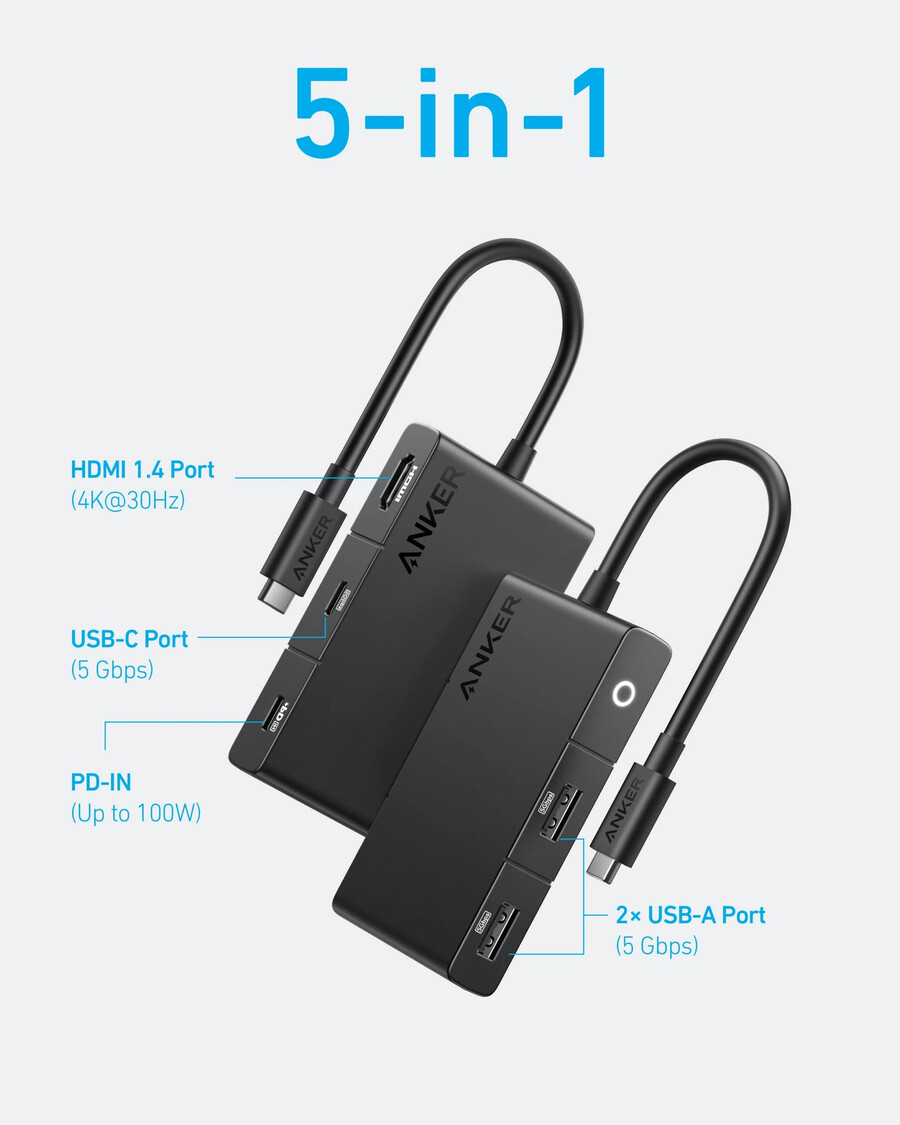 anker 322 usb-c hub 5-u-1