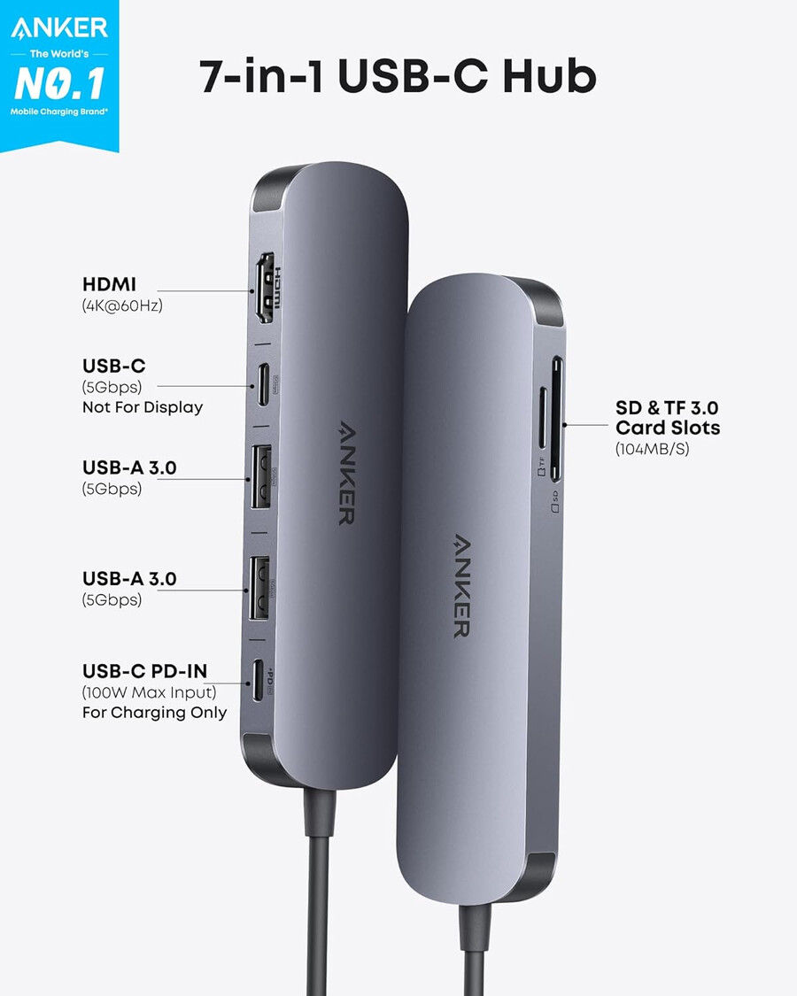 anker usb-c hub 7-u-1