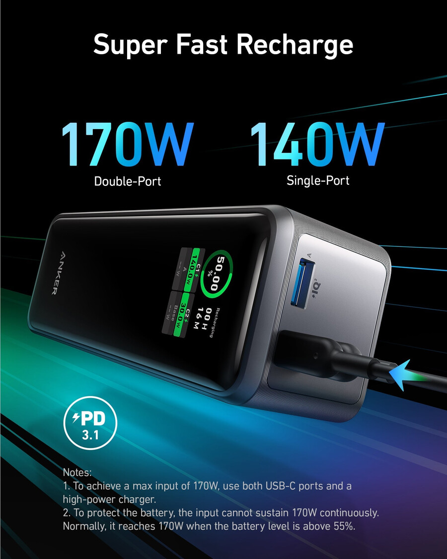 anker prime prijenosna baterija 27k 250w