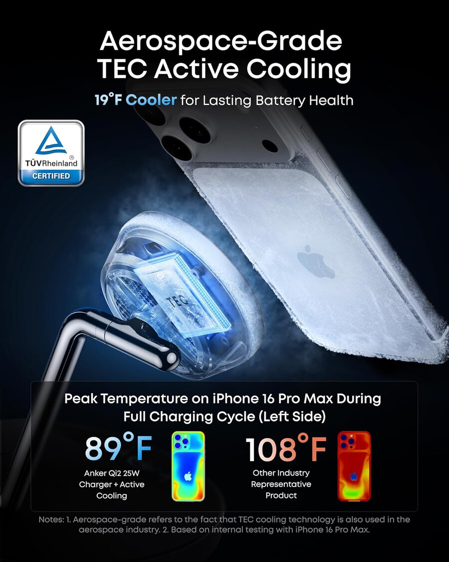 anker prime bežična stanica za punjenje 3-u-1 maggo aircool postolje